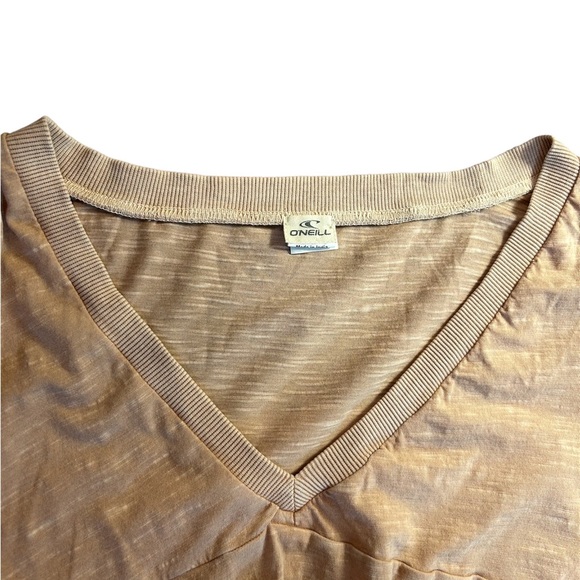 Vintage O’Neill 100% Cotton T Shirt in a light Desert Sand shade (Size Medium) - Picture 5 of 10